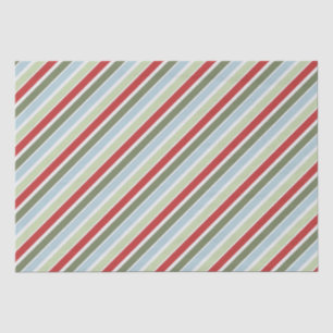 Groen Rood Blauw Strepen Tissuepapier