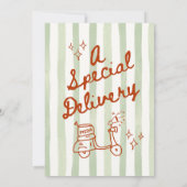 Groen Rood Ciao Bambino Italiaans Kaart (Achterkant)