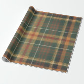Groen, Rood & Crème Vakantie Cadeaupapier (Uitgerold)