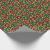 Groen Rood Decoratieverpakkings papier voor Feestd (Hoek)