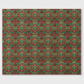 Groen Rood Decoratieverpakkings papier voor Feestd (Vlak)