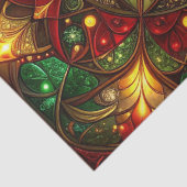 Groen Rood Decoratieverpakkingsweefsel voor Feestd Tissuepapier (Detail)