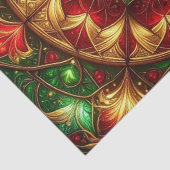 Groen Rood Decoratieverpakkingsweefsel voor Feestd Tissuepapier (Detail)