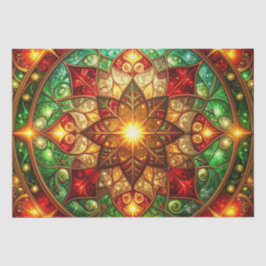 Groen Rood Decoratieverpakkingsweefsel voor Feestd Tissuepapier
