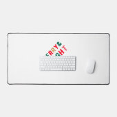 Groen rood en bruin vet typografie bureaumat (Keyboard & Muis)