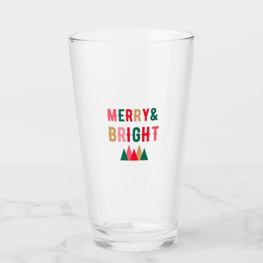 Groen rood en bruin vet typografie glas (Voorkant)