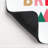 Groen rood en bruin vet typografie muismat (Hoek)