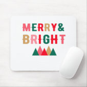 Groen rood en bruin vet typografie muismat (Met muis)