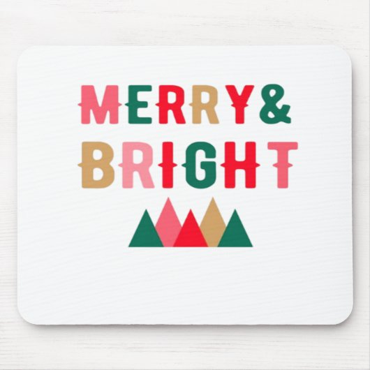 Groen rood en bruin vet typografie muismat (Voorkant)