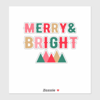 Groen rood en bruin vet typografie sticker