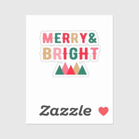 Groen rood en bruin vet typografie sticker (Vel)