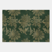 Groen, rood en goudpleister inpakpapier vel (Voorkant 2)