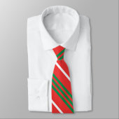 Groen, rood en wit Stropdas (Gebonden)