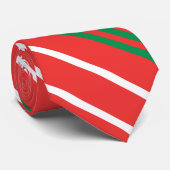 Groen, rood en wit Stropdas (Opgerold)