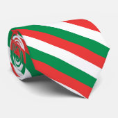 Groen, rood en wit Stropdas (Opgerold)