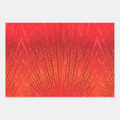 Groen, rood en zilver inpakpapier vel (Voorkant 2)