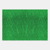 Groen, rood en zilver inpakpapier vel (Voorkant)