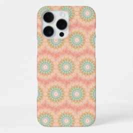 Groen Rood Geel Herhalend Geometrisch Mandala iPhone 16 Pro Max Hoesje