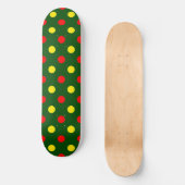 Groen Rood Geel Stippen Design Persoonlijk Skateboard (Voorkant)