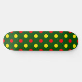 Groen Rood Geel Stippen Design Persoonlijk Skateboard (Horizontaal)