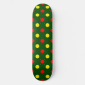 Groen Rood Geel Stippen Design Persoonlijk Skateboard (Voorkant)