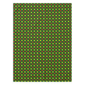 Groen Rood Geel Stippen Design  Tafelkleed (Voorkant)