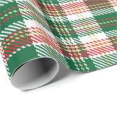 -groen-rood-gele tartaankleurig cadeaupapier (Rol Hoek)