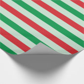Groen | Rood | Geplakt gepatterd papier met mint (Hoek)