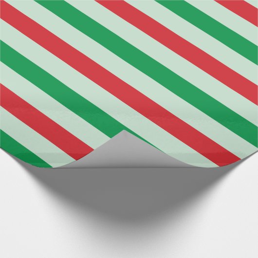 Groen | Rood | Geplakt gepatterd papier met mint (Hoek)