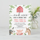 Groen Rood Gezamenlijke Boerderijdieren Bladgroen  Kaart (Staand voorkant)