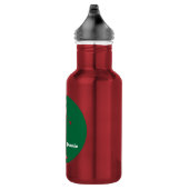 Groen rood Golfer Golf gepersonaliseerd Waterfles (Rechts)