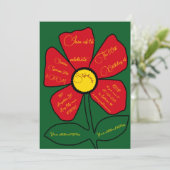 Groen, Rood, Goud 60ste Verjaardag Eenvoudige Dood Kaart (Staand voorkant)