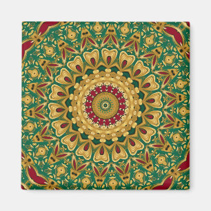 Groen Rood Goud Decoratieve Kerstvakantie Magneet