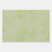 Groen, rood, goud en wit  omslagpapier inpakpapier vel (Voorkant 2)