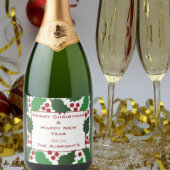 Groen & Rood Jolly Holly Sparkling Wijnetiket
