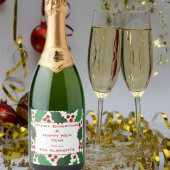Groen & Rood Jolly Holly Sparkling Wijnetiket
