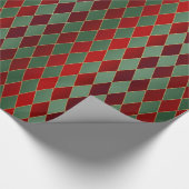 Groen rood karton voor kerstmis cadeaupapier (Hoek)