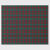 Groen & Rood Kerstmis Plaid Klassiek Verpakkingsdo Cadeaupapier (Vlak)