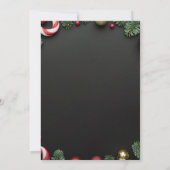 Groen Rood Kerstmis Uitnodiging Kerstmis Partij (Achterkant)