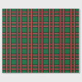 Groen rood kerstpantserpapier cadeaupapier (Vlak)