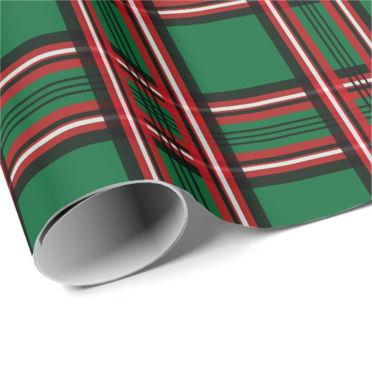 Groen rood kerstpantserpapier cadeaupapier (Rol Hoek)