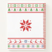 Groen Rood Lelijke Kersttrui Recept Kookboek Notitieboek (Achterkant)