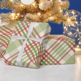 Groen rood patroon met kerstcadeaupapier cadeaupapier