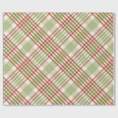 Groen rood patroon met kerstcadeaupapier cadeaupapier (Vlak)