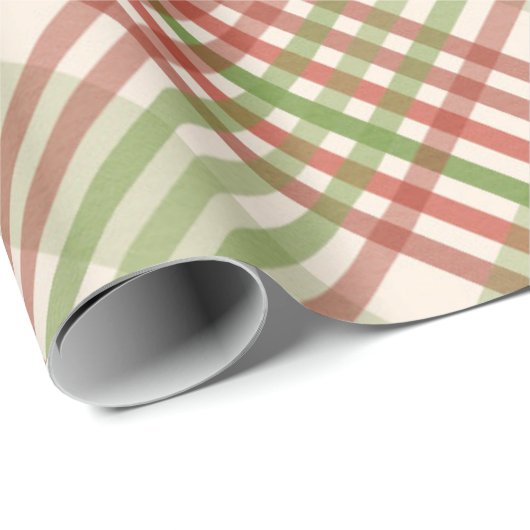 Groen rood patroon met kerstcadeaupapier cadeaupapier (Rol Hoek)