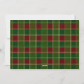 Groen Rood Plaid Aangepaste Foto Kerstmis Feestdagenkaart (Achterkant)