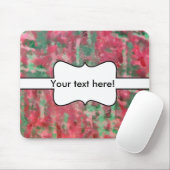 Groen rood plastic abstract ontwerp muismat (Met muis)