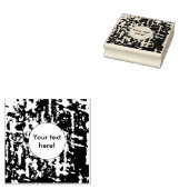 Groen rood plastic abstract ontwerp rubberstempel (Gestempeld)