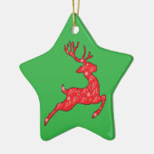 Groen & Rood Rudolph - Ornament (De Reinders) (Links)