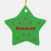 Groen & Rood Rudolph - Ornament (De Reinders) (Achterkant)